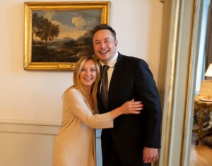 L'incontro tra il Presidente del Consiglio Giorgia Meloni ed Elon Musk a Palazzo Chigi