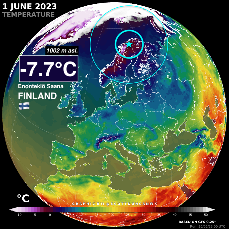 freddo record finlandia 1 giugno 2023