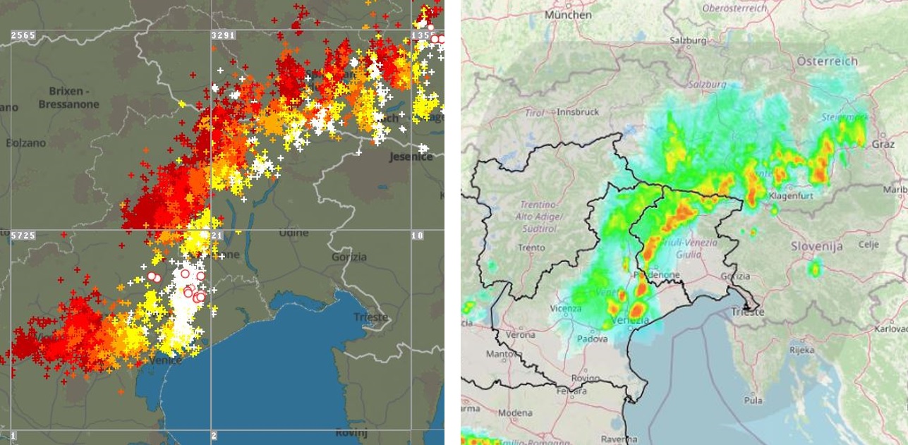 Maltempo Al Nord/Est: Forti Temporali E Grandinate In Atto Tra Veneto E ...