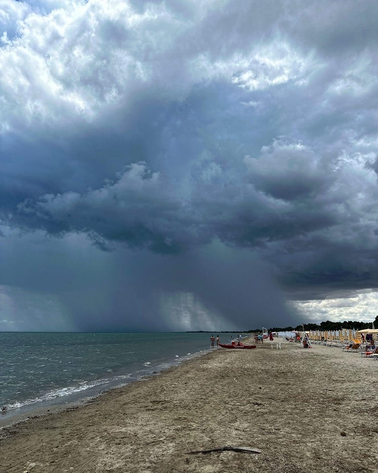 maltempo spiaggia