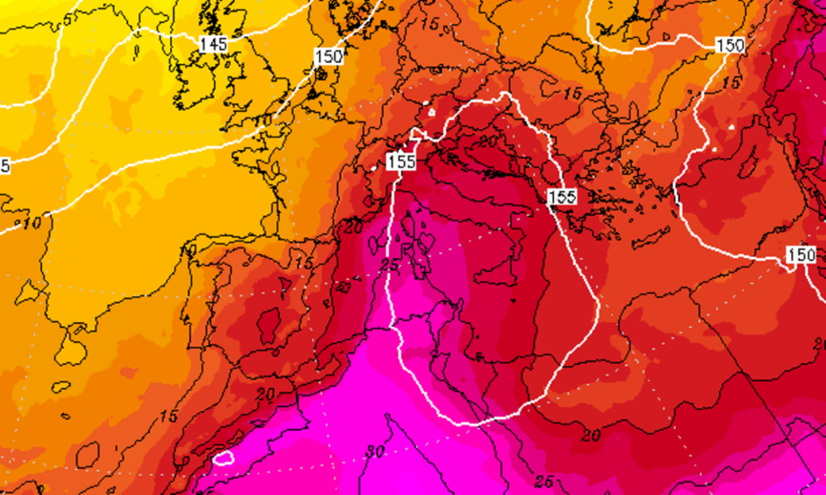 previsioni meteo ondata caldo 21 giugno