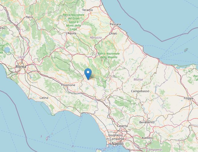 terremoto frosinone oggi 23 giugno