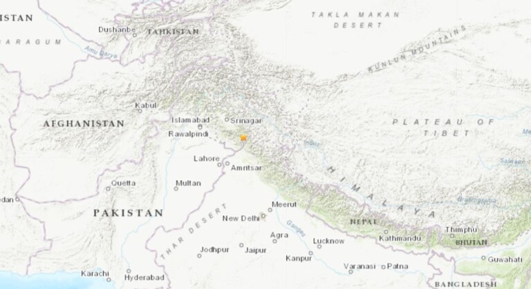 terremoto india pakistan