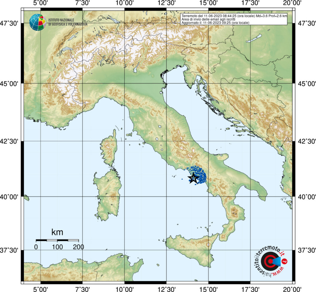 terremoto oggi pozzuoli napoli 11 giugno