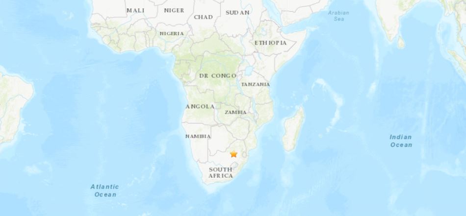 terremoto sudafrica