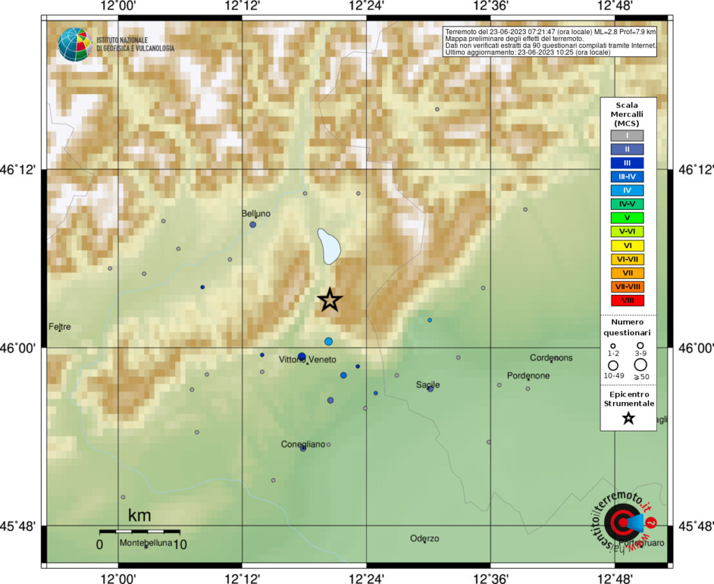 terremoto treviso fregona