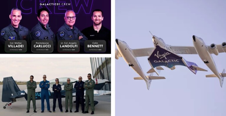 volo missione italiani virgin galactic oggi 29 giugno