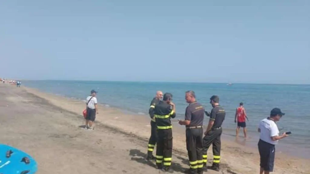 simulazione della tromba marina a Margherita di Savoia