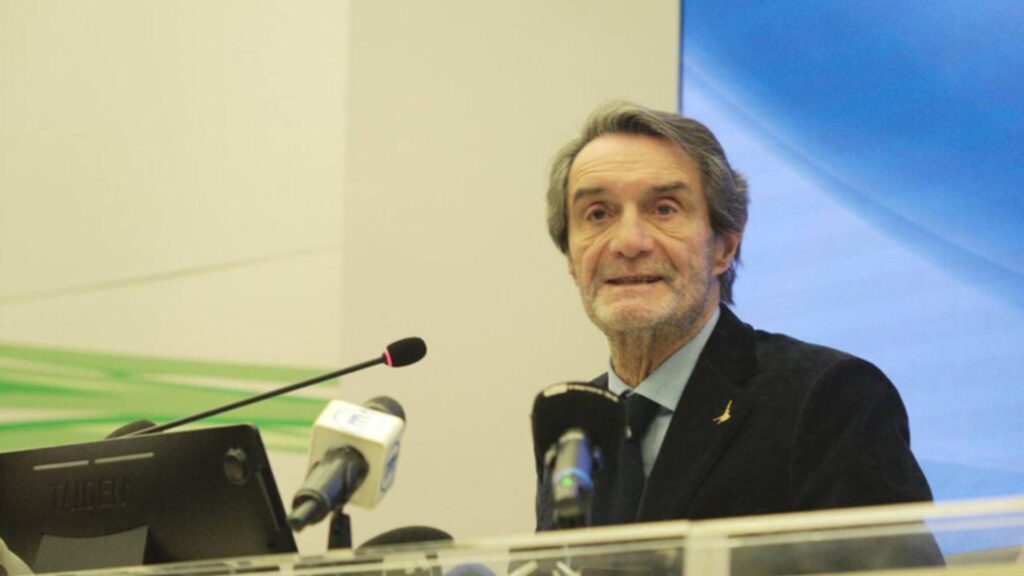 governatore lombardo Attilio Fontana