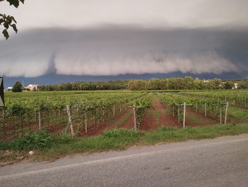 Imponente Shelf Cloud a Vicenza