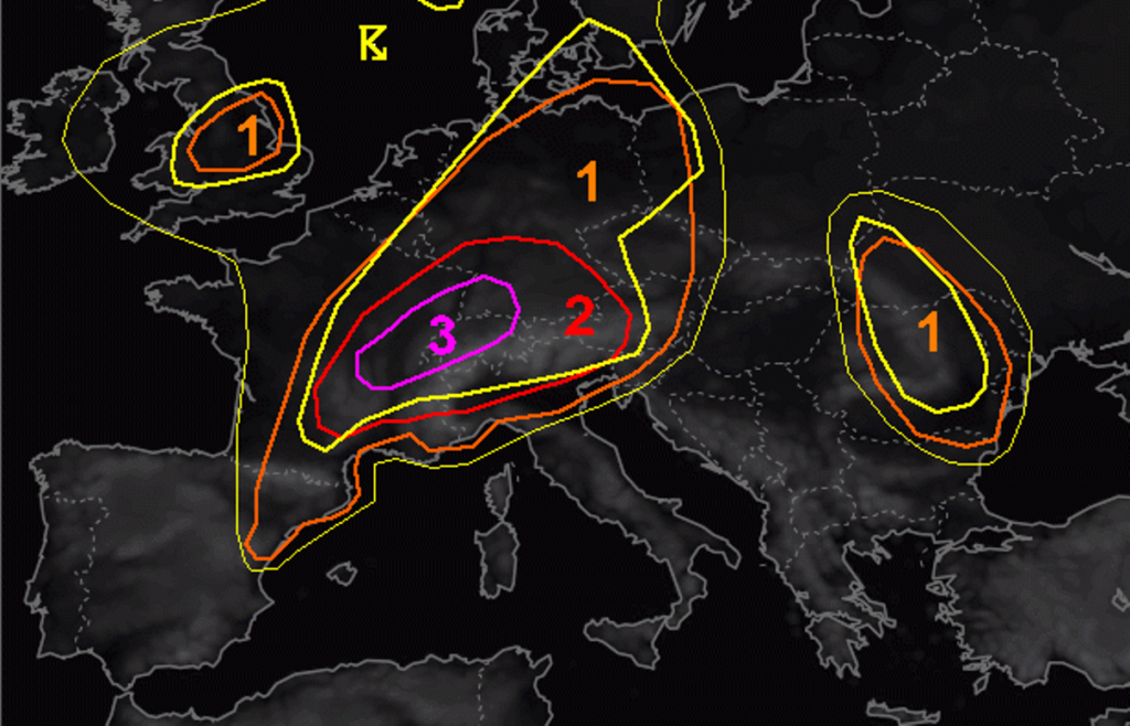 allerta meteo estofex 11 12 luglio 2023