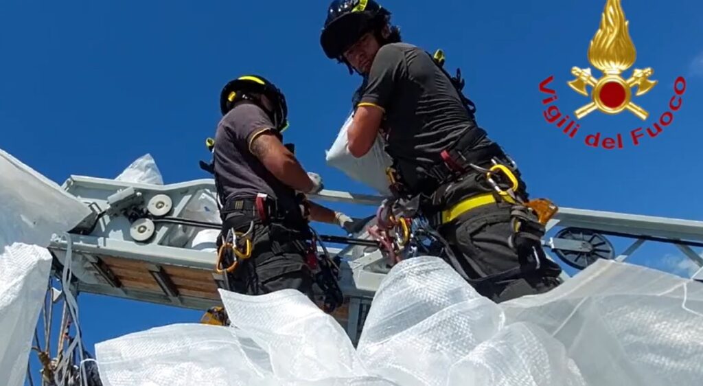 intervento dei vigili del fuoco a Pordenone