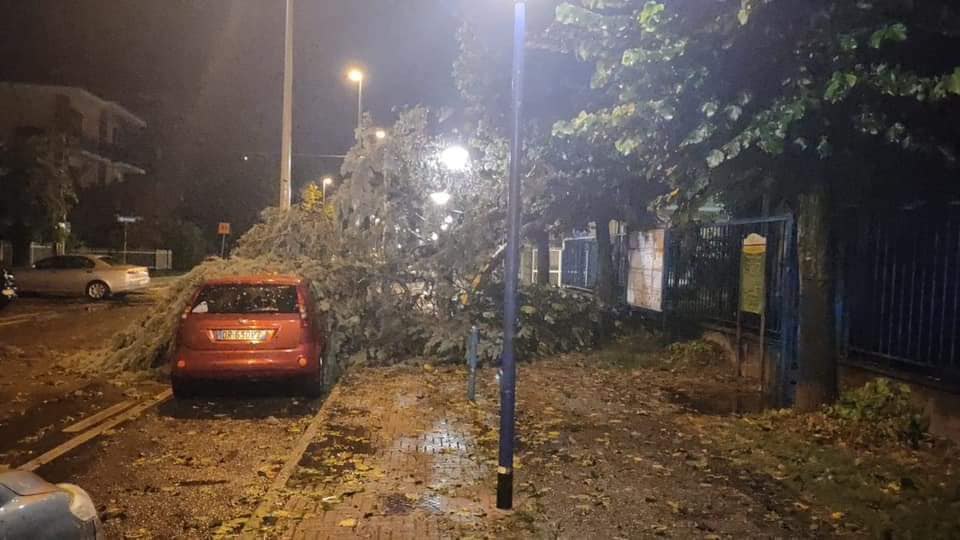 I danni del maltempo a Ciriè (Torino)