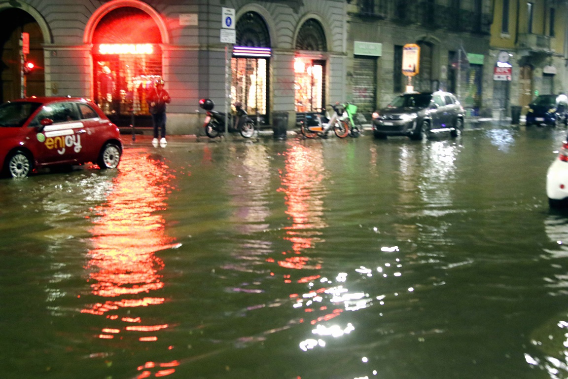 maltempo nubifragio grandinata milano