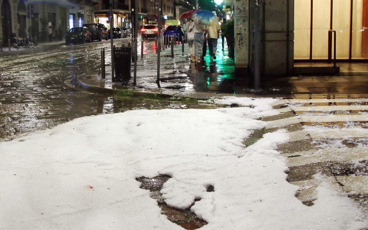 maltempo nubifragio grandinata milano