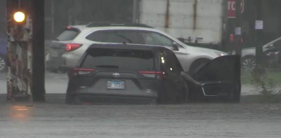 piogge inondzioni maltempo chicago