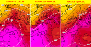 previsioni meteo ondata di caldo luglio 2023