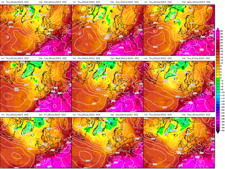 previsioni meteo temperature fine luglio 2023