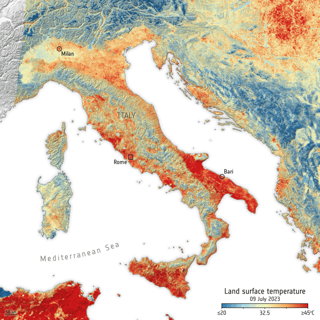 temperature suolo 9-10 luglio 2023