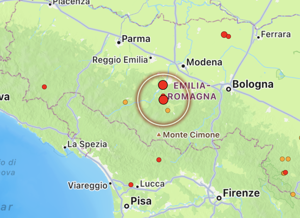 terremoto serramazzoni emilia romagna