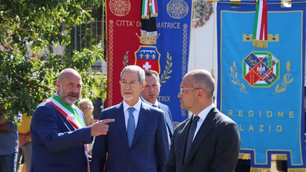 commemorazione ad Amatrice del terremoto 2016