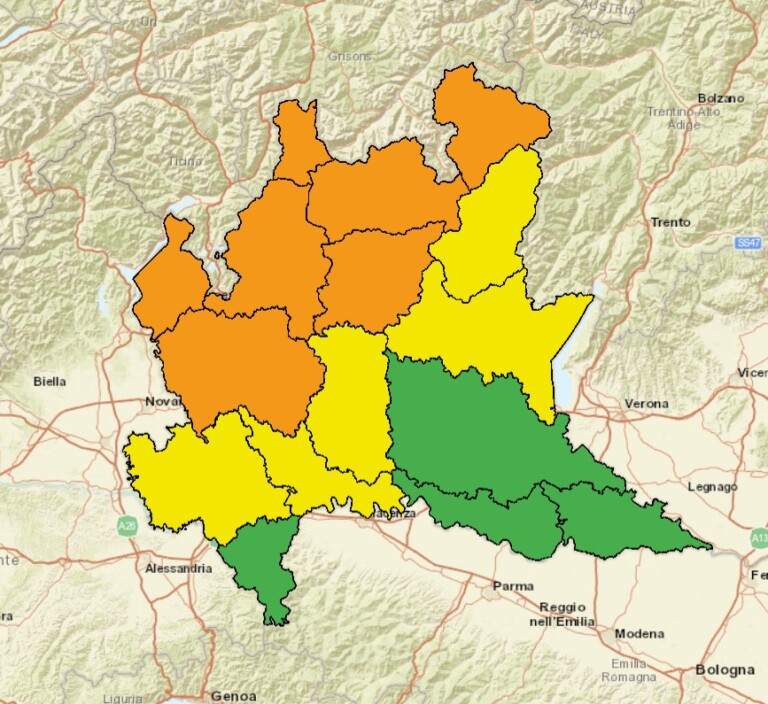 allerta meteo lombardia 26 agosto