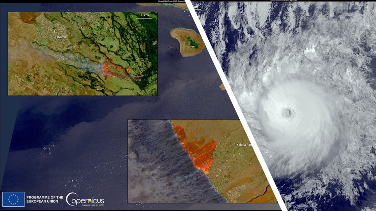 incendi hawaii uragano dora