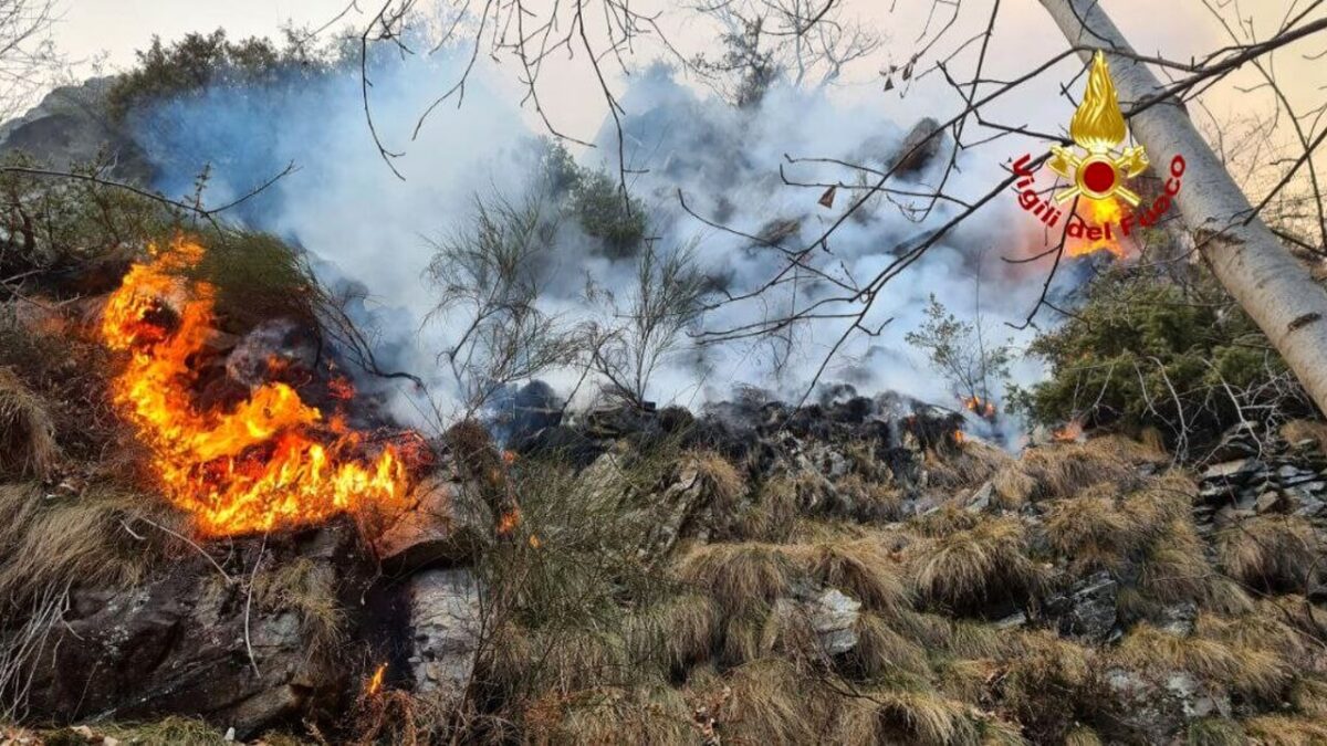 incendio Val d'Ossola