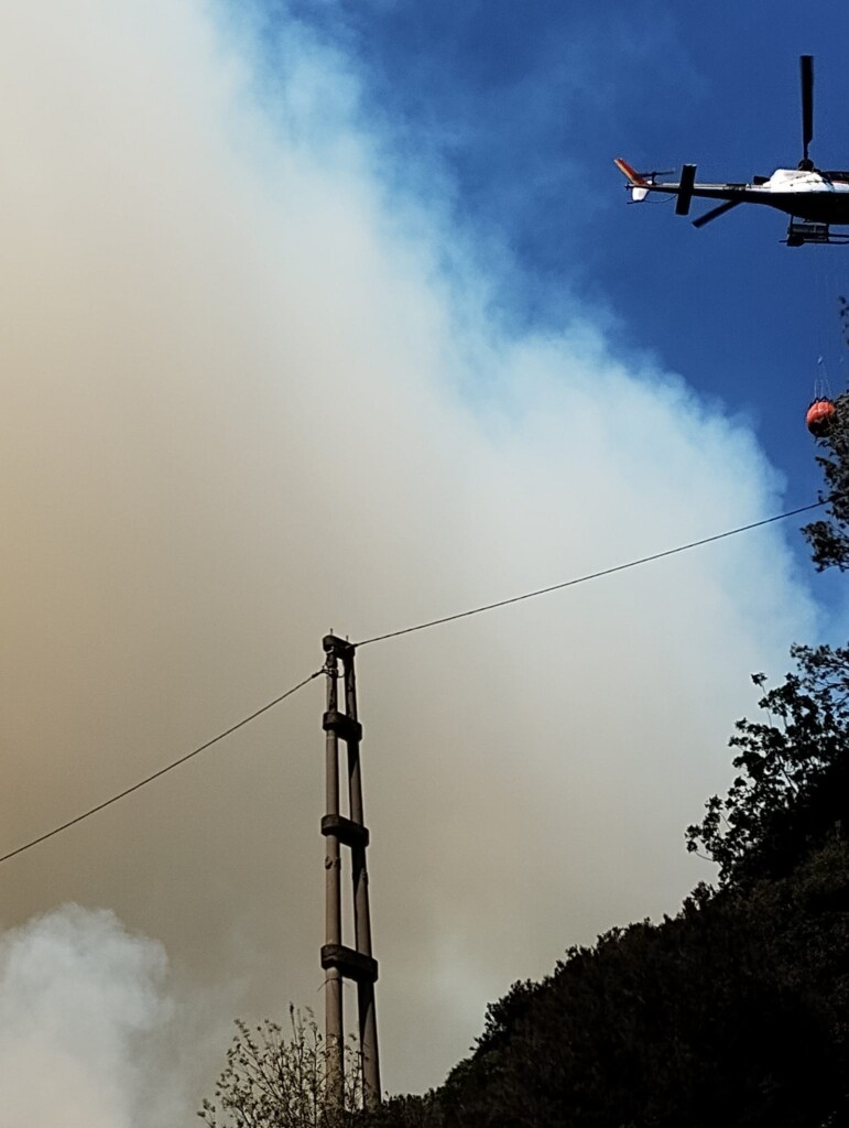 incendio badalucco liguria