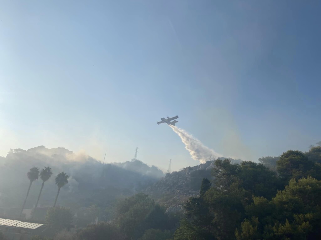 incendio santa cesarea terme