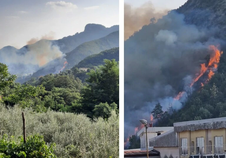 incendio tramonti