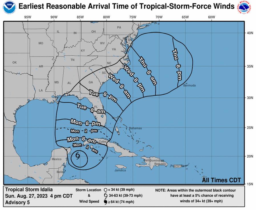 tempesta tropicale idalia