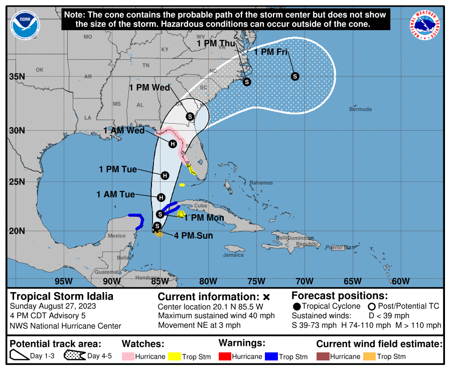 tempesta tropicale idalia