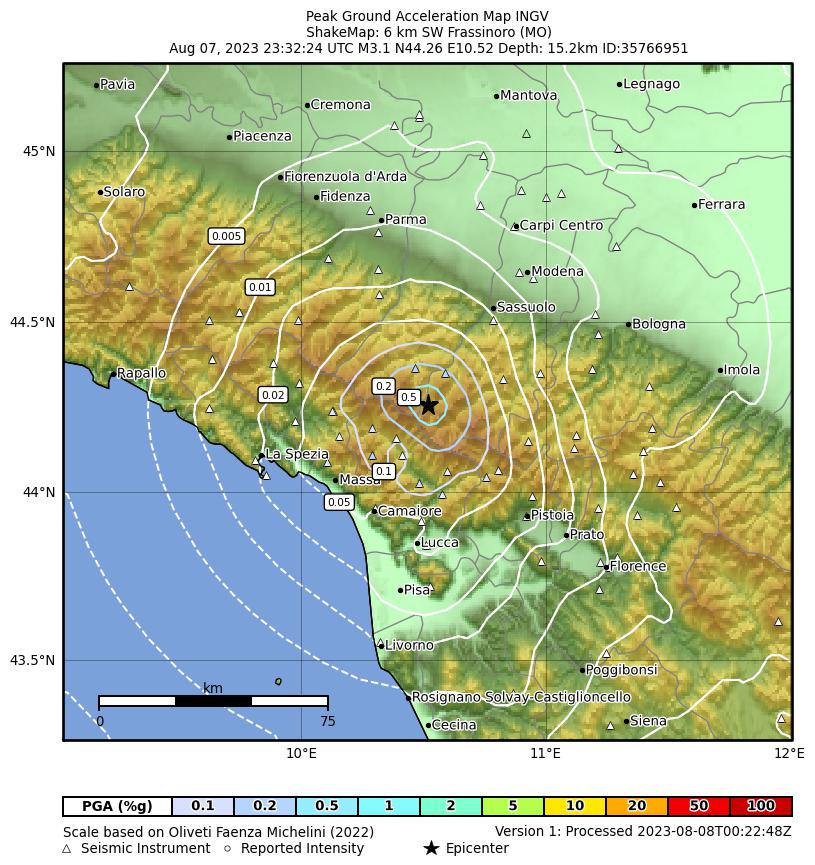 terremoto emilia modena Frassinoro