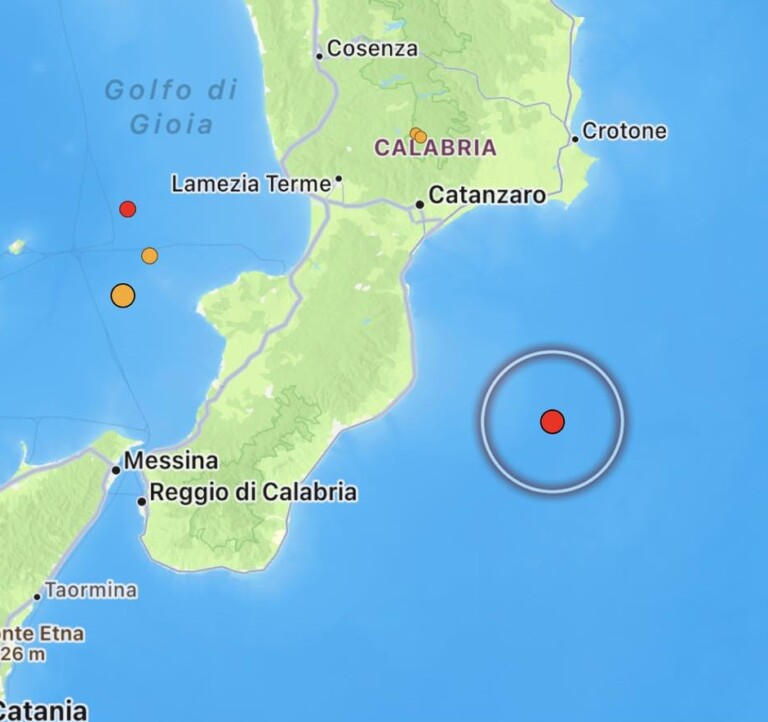 terremoto mar ionio