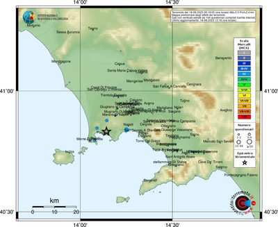 terremoto oggi campi flegrei napoli pozzuoli