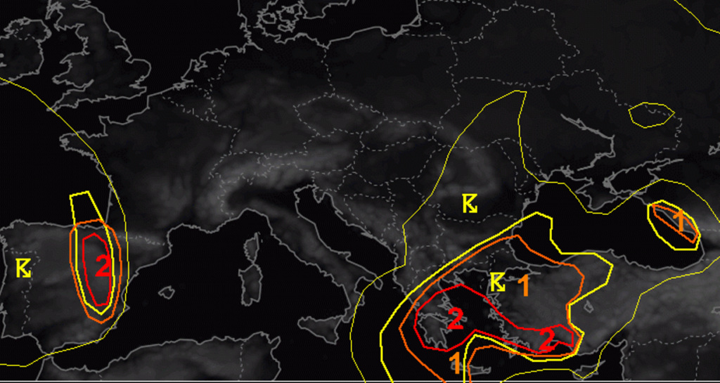 allerta meteo estofex 4 settembre 2023