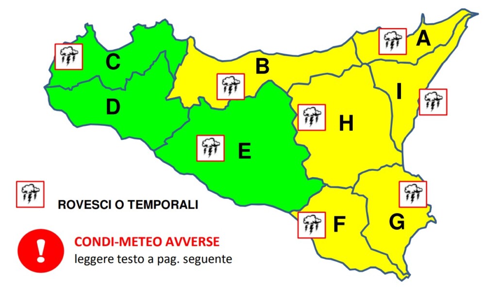 allerta meteo sicilia 6 settembre