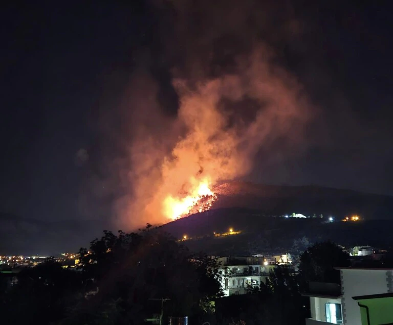 incendio monte talanico