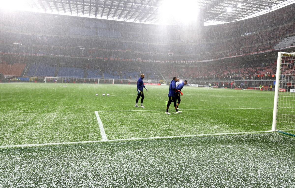 maltempo grandine stadio san siro