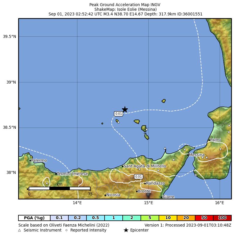 terremoto eolie