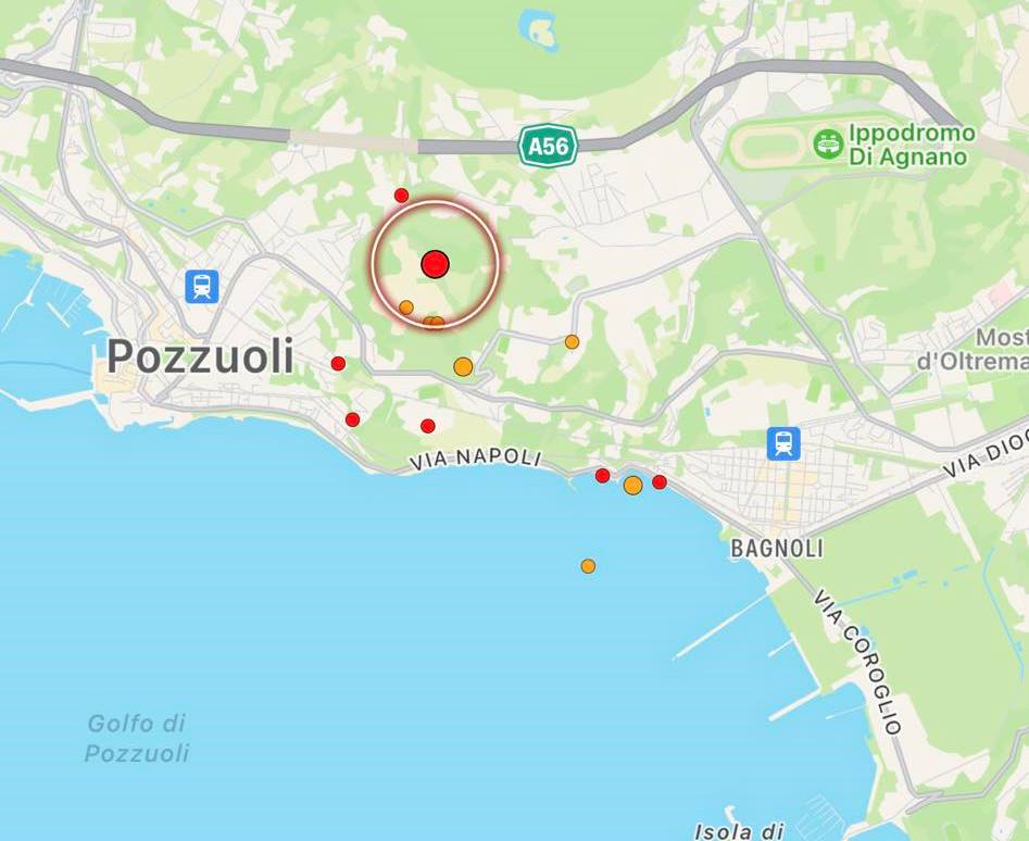 terremoto pozzuoli napoli campi flegrei