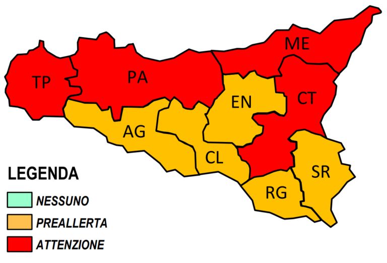 allerta incendi sicilia 20 ottobre