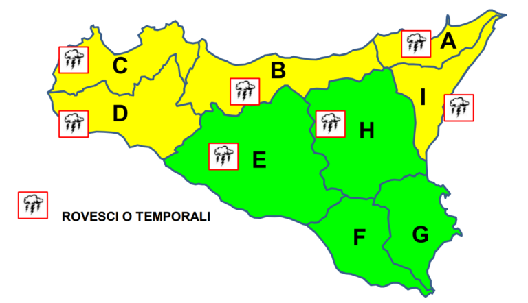 allerta meteo sicilia 25 ottobre