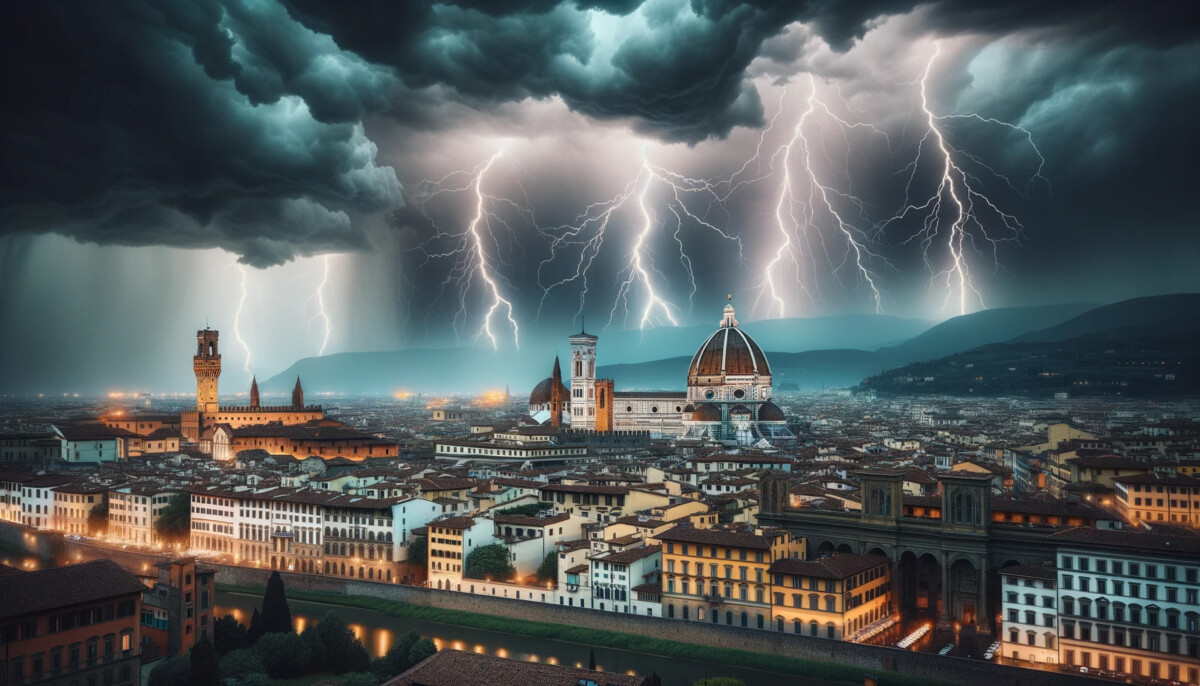 allerta meteo temporale saette firenze meteoweb