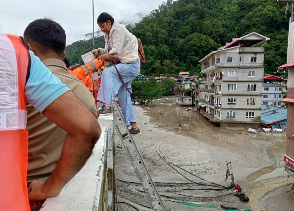 alluvioni india sikkim