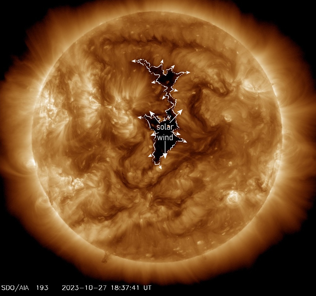 buco coronale tempesta geomagnetica