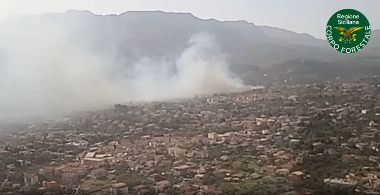 incendio monreale sicilia