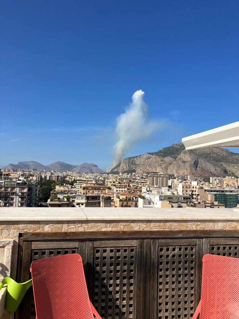 incendio monte pellegrino