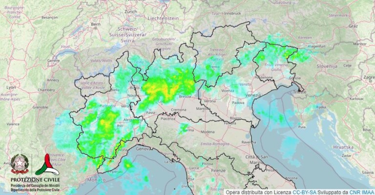 maltempo oggi liguria piemonte lombardia